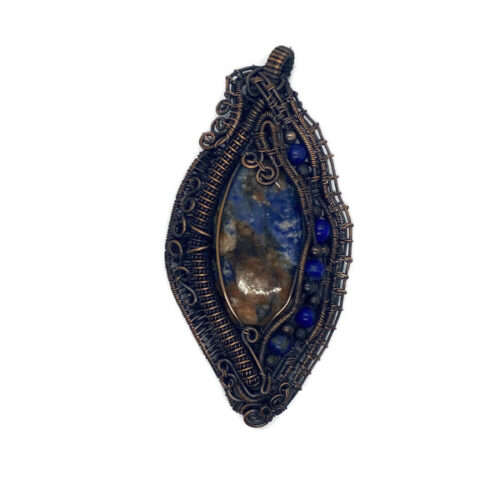 Sodalite set in copper